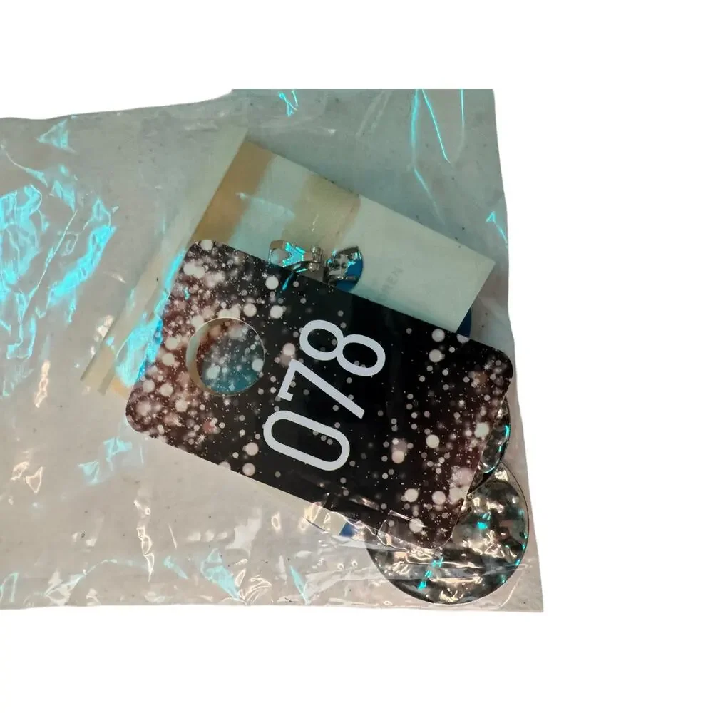 Cato Silver Blue Hammered Metal Drop Earrings Boho Costume Y2K‎